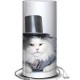 GAIA - Lampe de Chevet 30 cm - Imprimé Chat Glamour