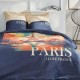 Parure de lit housse de couette 240 x 220 cm Tour Eiffel